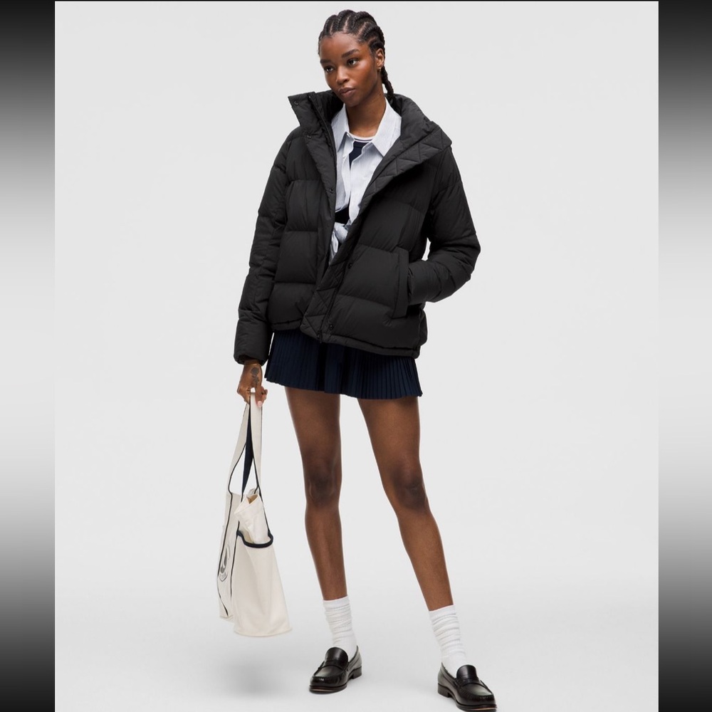 Lululemon Wunder Puff 600-Down-Fill Jacket - black, size 12